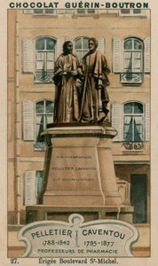 Pelletier, 1788-1842, Caventou, 1795-1877, Pharmacy Professors, Erected in Boulevard St-Michel
