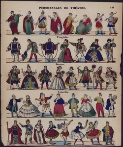 Theatre characters by French School