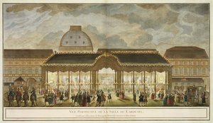 Perspective View of the Carousel Room, Constructed for the Occasion of the Marriage of Monseigneur Le Dauphin, engraved by Oubrier by French School