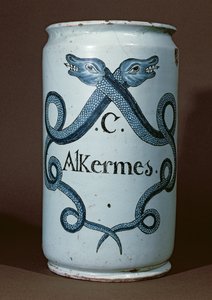 Pharmaceutical jar for alkernes, from Rouen, c.1770 by French School