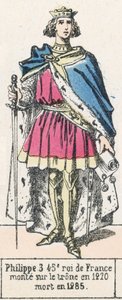 Philip III, 45th King of France, ascended the throne in 1270, died in 1285 by French School