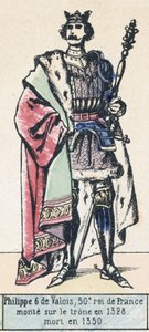 Philip VI of Valois, 50th King of France, ascended the throne in 1328, died in 1350 by French School