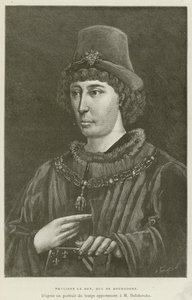 Philip the Good, Duke of Burgundy (engraving) by French School