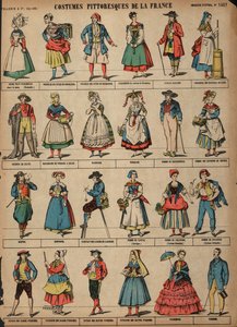 Picturesque costumes of France by French School