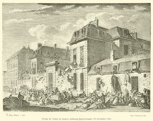 Pillage of the Hotel de Castres, Faubourg Saint-Germain, 13 November 1790 by French School