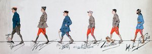 Pilots of the Squadron “The Storks” during the First War. Paris. Museum of the Two World Wars by French School