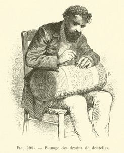 Lace Design Pricking (engraving)