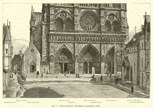 Place du Parvis Notre-Dame in the Fifteenth Century by French School