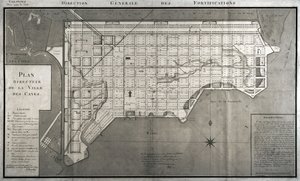 Master Plan of the City of Les Cayes, 1789 by French School