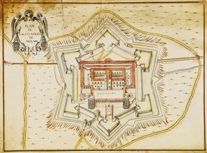 Plan of the citadel of Milan