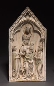 Plaque: The Virgin and Child with Angels by French School