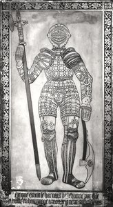 Plaque Depicting the Armour of Joan of Arc by French School