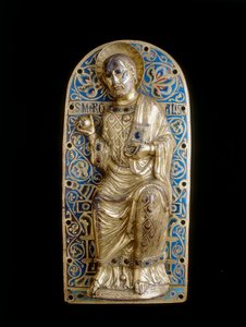 Plaque with Saint Marziale by Limosina manufacture