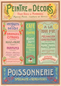 Plate No. 23: Signage Models for Art Nouveau Letter Painter