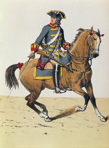 Police officer of c.1750 mounted on a horse