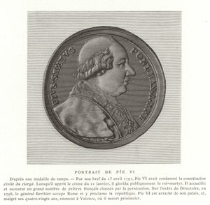 Pope Pius VI by French School