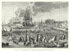 Port of Rochefort, The Colonies Warehouse; After Joseph Vernet, 18th Century by French School