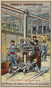 Portable and Adjustable Metal Drill by French School