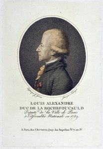 Portrait of Louis Alexandre de la Rochefoucauld, Duke of Enville (D