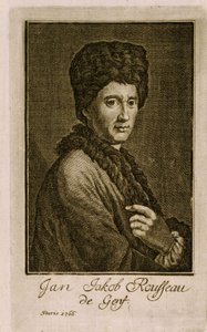 Portrait of Jean Jacques Rousseau by French School