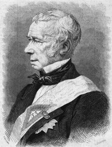 Portrait of Jean Pons Guillaume Viennet (1777-1868), French politician, poet and playwright, member of the French Academy. Engraving in "Le Monde Illustre" n°586 of 4 July 1868. by French School