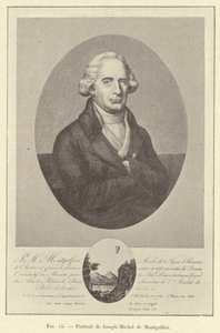 Portrait of Joseph-Michel de Montgolfier (engraving) by French School