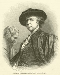 Portrait of Reynolds After Himself (engraving) by French School