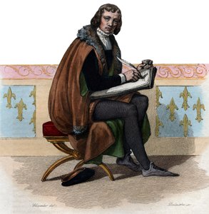 Portrait of Alain Chartier, French poet and political writer