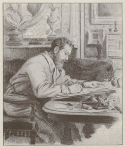 Portrait of Albert Guillaume, French painter and caricaturist by French School