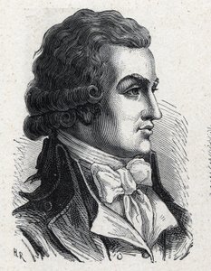 Portrait of Antoine Pierre Joseph Marie Barnave (1761-1793) French politician. Engraving from 1889. Private collection