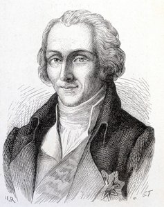 Portrait of Benjamin de Rumford, American physicist (1753 - 1814) - in Album of Science; illustrious scientists; Great discoveries 1896 by French School