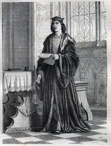 Portrait of Cardinal Pietro Carafa or Caraffa or John Peter Caraffa future Pope Paul IV (Paolo IV 1476-1559) Engraving in 