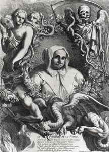Portrait of Catherine Monvoisin (La Voisin) (1640-80) (engraving) by French School