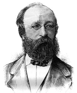 Portrait of Charles Demole, French politician. Engraving in 