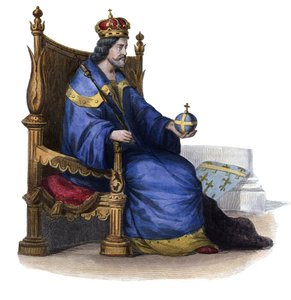 Portrait of Charles I of Naples (Charles of Anjou) (1227-1285), King of Sicily by French School
