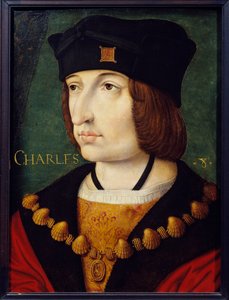 Portrait of Charles VIII, Son of Louis XI by French School