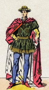 Portrait of Charles VII (1403-1461) King of France. by French School