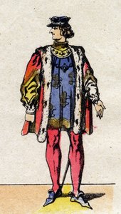 Portrait of Charles VI of France, Known as Charles the Beloved. by French School