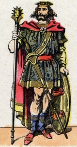 Portrait of Clotaire I, King of the Franks from 511 to 561. by French School