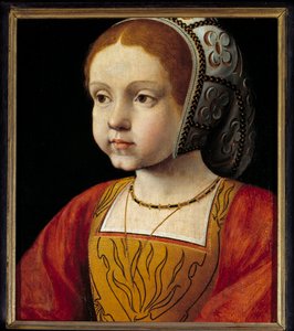 Portrait of Eleonore of Habsburg as a Child, Queen of Portugal then of France by French School