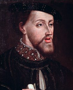 Portrait of Emperor Charles V (detail) by French School
