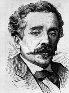 Portrait of Ernest Lacan (1829-1879), French journalist and writer. Engraving in Le Monde Illustré n°1141 of February 8 by French School