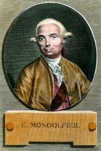 Portrait of Etienne de Montgolfier (1745 - 1799), inventor of the hot air balloon by French School