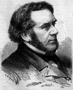 Portrait of Eugene Bethmont (1804-1860), French lawyer and politician, former Minister of Justice. Engraving in 