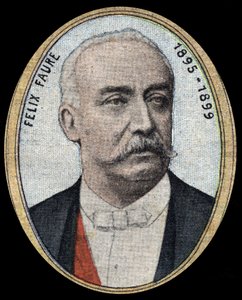 Portrait of Felix Faure, industrialist and politician, moderate Republican, he became President of the Republic from 1895 to 1899 by French School