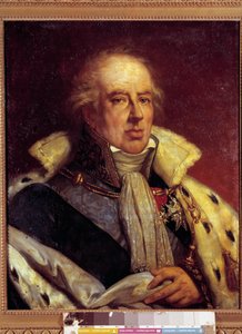 Portrait of Francois-Alexandre-Frederic, Duc de la Rochefoucauld Liancourt, economist (1747-1837) in costume of Pair de France under the Restoration. Versailles. Musee du Chateau