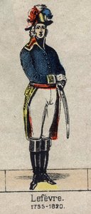 Portrait of Francois Joseph Lefebvre (1755-1820) Duke of Dantzig and of the Empire, Pair of France, then Baron and Pair of France Marechal of the Empire. Image of Epinal from the end of the 19th century by French School