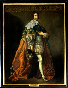 Portrait of Francois de Bethune, Duke of Orval, son of Maximilian of Bethune, Duke of Sully. Anonymous painting of the 17th century by French School