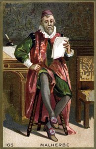 Portrait of François de Malherbe (1555-1628). 19th century chromolithography by French School