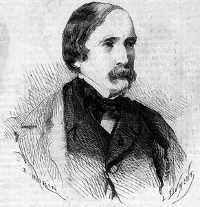 Portrait of French Senator Laity, imperial commissioner at the annexation of Savoie to France on 14 June 1860. Engraving in 